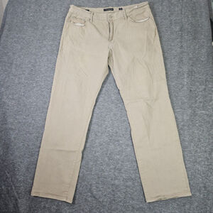Lucky Brand Pants Mens 38x32 Beige Tan 363 Straight Canvas Stretch Workwear